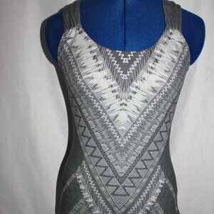 PrAna Phoebe Tank Top Gray Size Small Shelf Bra X Back Activewear